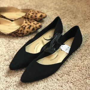 Black Memory Foam Flats